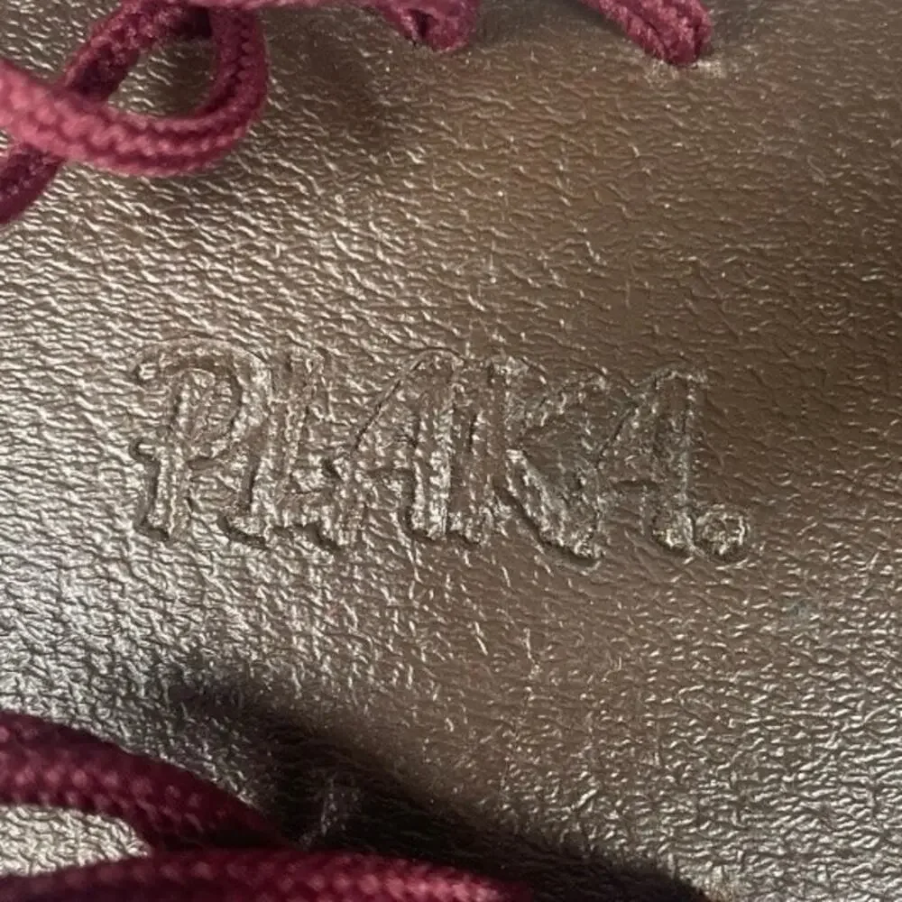 Plaka Women’s Palm Leaf Burgundy Boho Flat Strap Sandals Size-10 - Picture 6 of 8